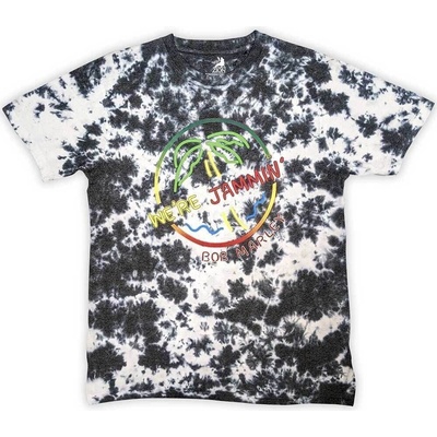 Bob Marley Neon Sign (Wash Collection) Dip-Dye on White L Риза (BMATS31MDD03)
