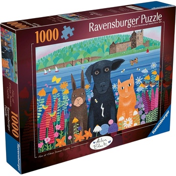 Ravensburger Пъзел Ravensburger от 1000 части - Забава в замъка Елън Донан (12001575)