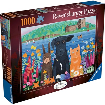 Ravensburger Пъзел Ravensburger от 1000 части - Забава в замъка Елън Донан (12001575)