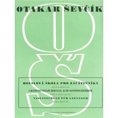 Houslová škola pro začátečníky Opus 6, sešit VII - Otakar Ševčík