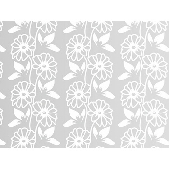 Dadka damask Jiřiny bielej 70 x 90 cm