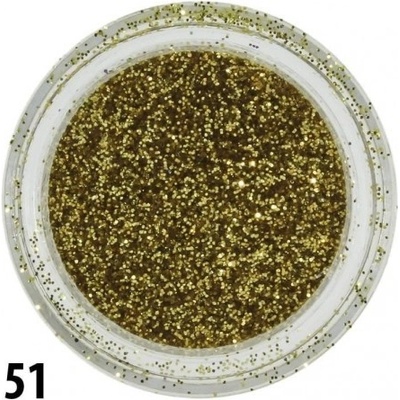 Glitrový prach na nechty zlatý 51