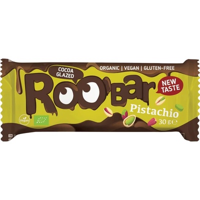 Roo'bar BIO Pistáciová tyčinka s kakaem 30 g