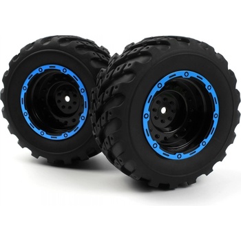 BlackZon Pneu s disky MT černá/modrá Smyter