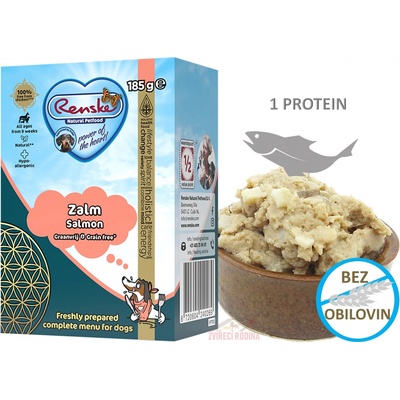 Renske Tetra pak menu čerstvý losos 185 g