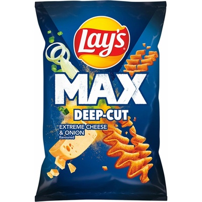 Lay’s MAX Deep-Cut Extreme Cheese & Onion zemiakové 55 g
