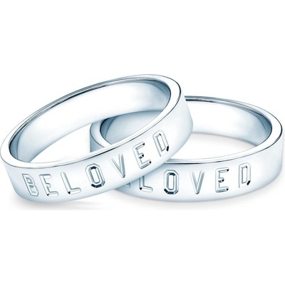 Savicki Partnerské prstene Sign of Love biele zlato ploché OP SAV2 B OP SAV2 B