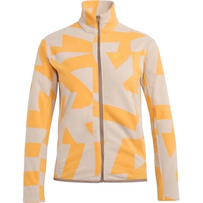 adidas Terrex Детско поларено яке adidas Terrex Kid's MT AOP FL Jacket Fleece jacket - Wonder Taupe / Pure Tangerine - размер 116 (EU) (703-6887-0211)