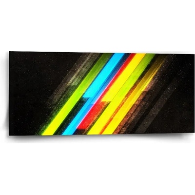 Sablio Obraz Pruhovaná abstrakcia - 110x50 cm