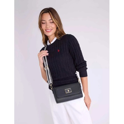 U.S. Polo Assn. dámská kabelka crossbody ENAMEL modrá