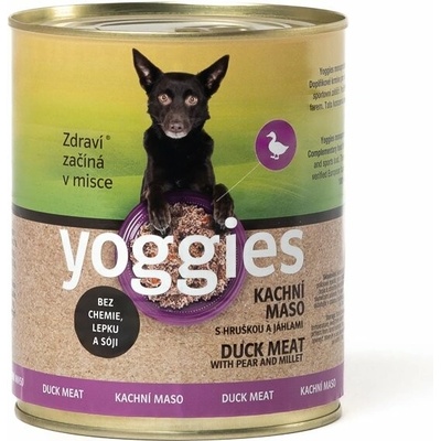 Yoggies kačacie mäso s hruškou a pšenom 800 g