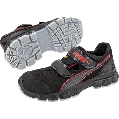 PUMA Aviat Low ESD SRC 640891 S1P bezpečnostná obuv čierna, červená