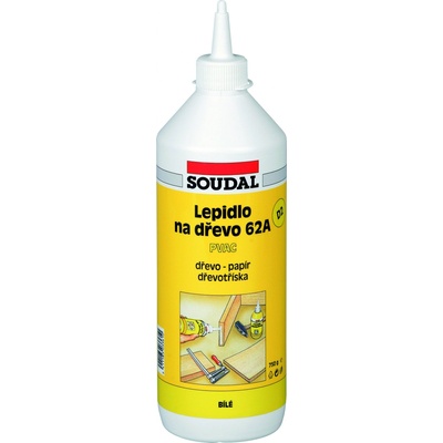 SOUDAL 62A lepidlo na drevo 750g, biele