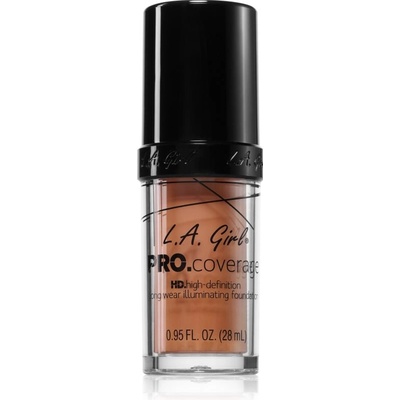 L. A. Girl Cosmetics PRO. Coverage озаряващ течен фон дьо тен цвят Soft Honey 28ml