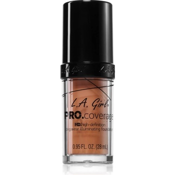 L. A. Girl Cosmetics PRO. Coverage озаряващ течен фон дьо тен цвят Soft Honey 28ml