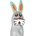 CONDOMERIE Презервативи condomerie - handpainted novelty condoms bunny xl