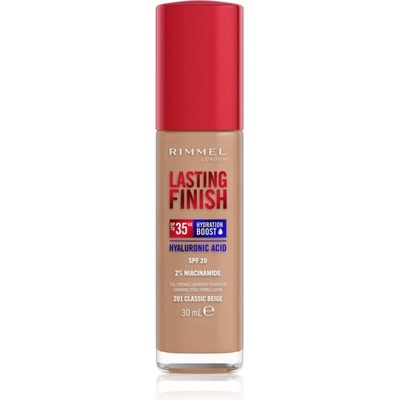 Rimmel Lasting Finish 35H Hydration Boost hydratačný make-up SPF20 201 Classic Beige 30 ml