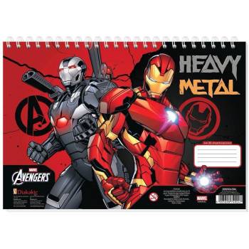 Image 1 of Diakakis Скицник със спирала А4, 30л, ВАР (30204-А-avengers)