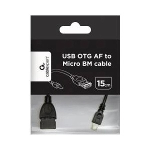 Gembird CableXpert USB OTG AF auf Micro BM Adapterkabel 0, 15 m A-OTG-AFBM-03