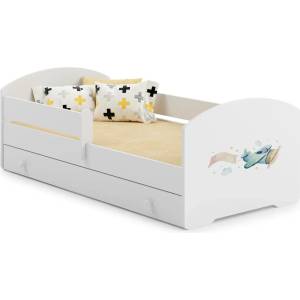 Kobi Детско легло Luk с парапет и чекмедже с различни мотиви (160 х 80 см, plane)