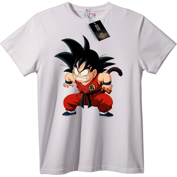 NOONEBRAND Тениска Goku от Dragon Ball Аниме - 2XL, White
