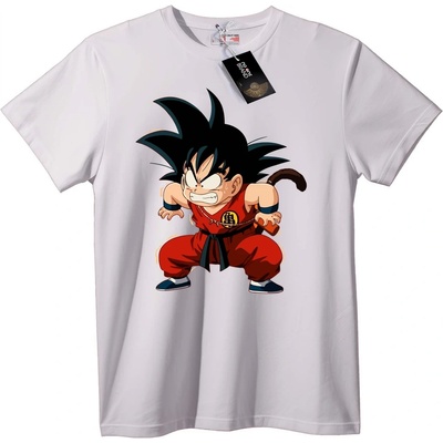 NOONEBRAND Тениска Goku от Dragon Ball Аниме - 2XL, White