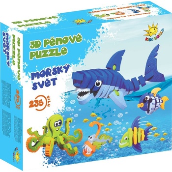 Kids World 3D pěnové puzzle Mořský svět 235 ks