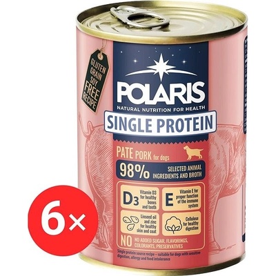 Polaris Single Protein Paté Vepřová 6 x 400 g