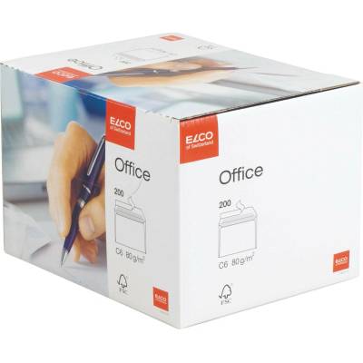 Obálka ELCO C6 bílá samolepící s krycí páskou a vnitřním potiskem 114x162mm 200ks