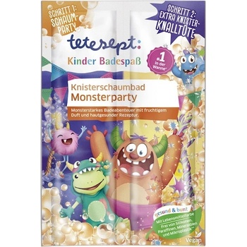 Tetesept Príšerky kúpeľová soľ zdravá a farebná praskajúce 45 g