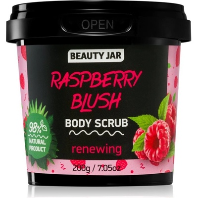 Beauty Jar Raspberry Blush osvěžující tělový peeling 200 g