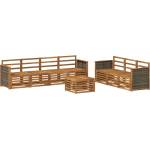 vidaXL Комплекти дивани 8 бр. Солидно акациево дърво (3384105)