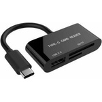 Gembird UHB-CR3-02 Gembird card reader on USB-C (SD, micro SD) SDXC, combo, OTG, black