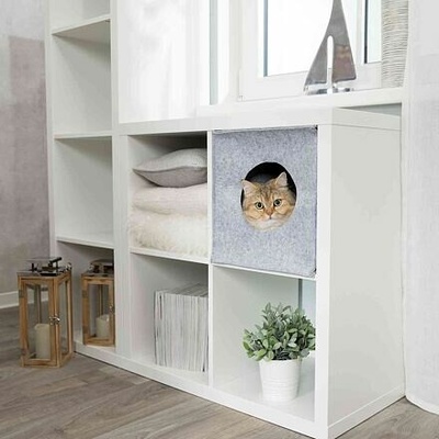 ANTON filcová krabice jaskyne pre mačku vhodné do IKEA regálu