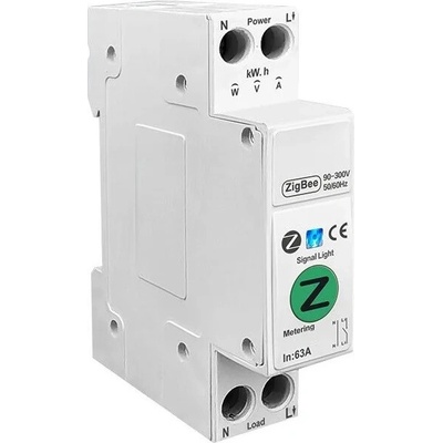 IMMAX NEO SMART elektronický istič jednofázový 1-63A, meranie spotreby, Zigbee 3.0, TUYA