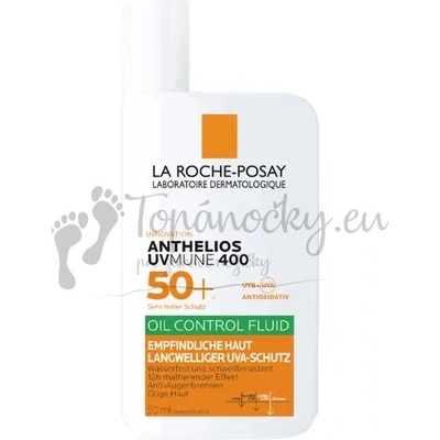 La Roche-Posay Anthelios UVMUNE 400 SPF50+ Fluid na opaľovanie na citlivú mastnú pleť 50 ml opaľovací fluid