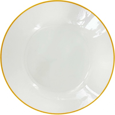 by inspire Hluboký porcelánový talíř Linea Yellow, 20,5 cm, žlutá linka