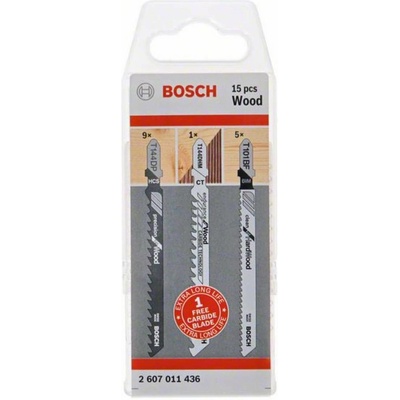 Bosch 15-dielne balenie listov lupienkovej píly Wood - 2 607 011 436