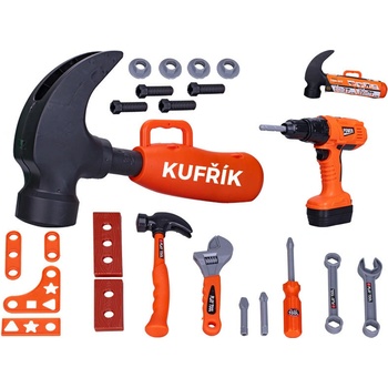 Mikro Trading Vrtačka na baterie s nářadím 24 ks v kufříku