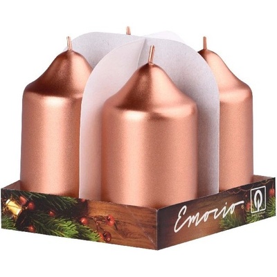 Emocio adventní 50x90 měděné metalické 4 ks