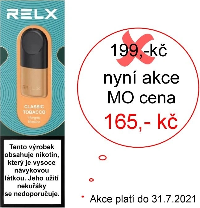 RELX cartridge Pod Pro-2 Classic Tobacco 18mg 2pack od 209 K - Heureka.cz