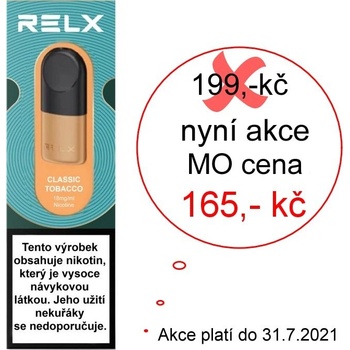 RELX cartridge Pod Pro-2 Classic Tobacco 18mg 2pack od 209 Kč
