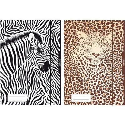 Herlitz Desky s gumou A4 Animal Print 3 klopy