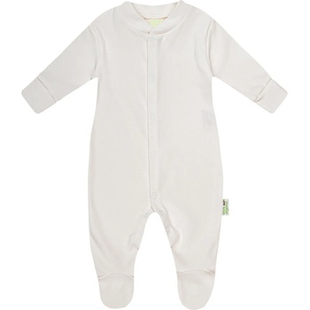 Bio Baby Бебешки гащеризон Bio Baby - Органичен памук, 56 сm, 1-2 месеца, екрю (97220410)