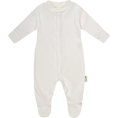 Bio Baby Бебешки гащеризон Bio Baby - Органичен памук, 56 сm, 1-2 месеца, екрю (97220410)