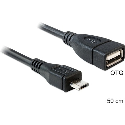 Delock microUSB B-USB A OTG Converter M/F 50cm 83183