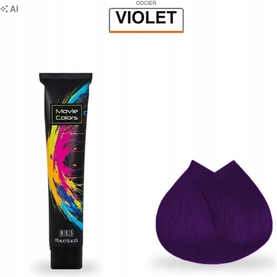 BES Beauty & Science Movie Colors Violet 170 ml barva na vlasy