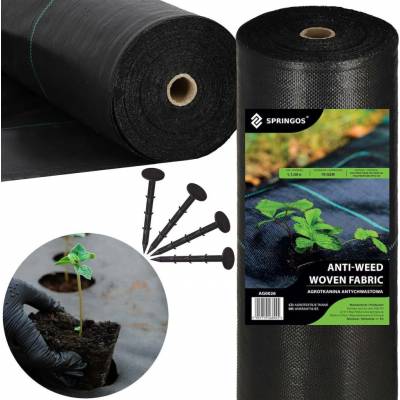 Springos černá 110 cm x 5000 cm 70 g/m2 proti plevelům
