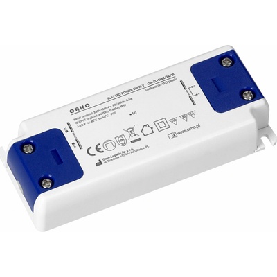 ORNO LED ovládač, plochý, 24 V, 15 W, IP20