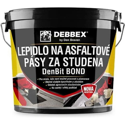 DEBBEX by Den Braven DenBit BOND - Lepidlo na asfaltové pásy za studena Varianta: 5 kg kbelík černá 11012BI